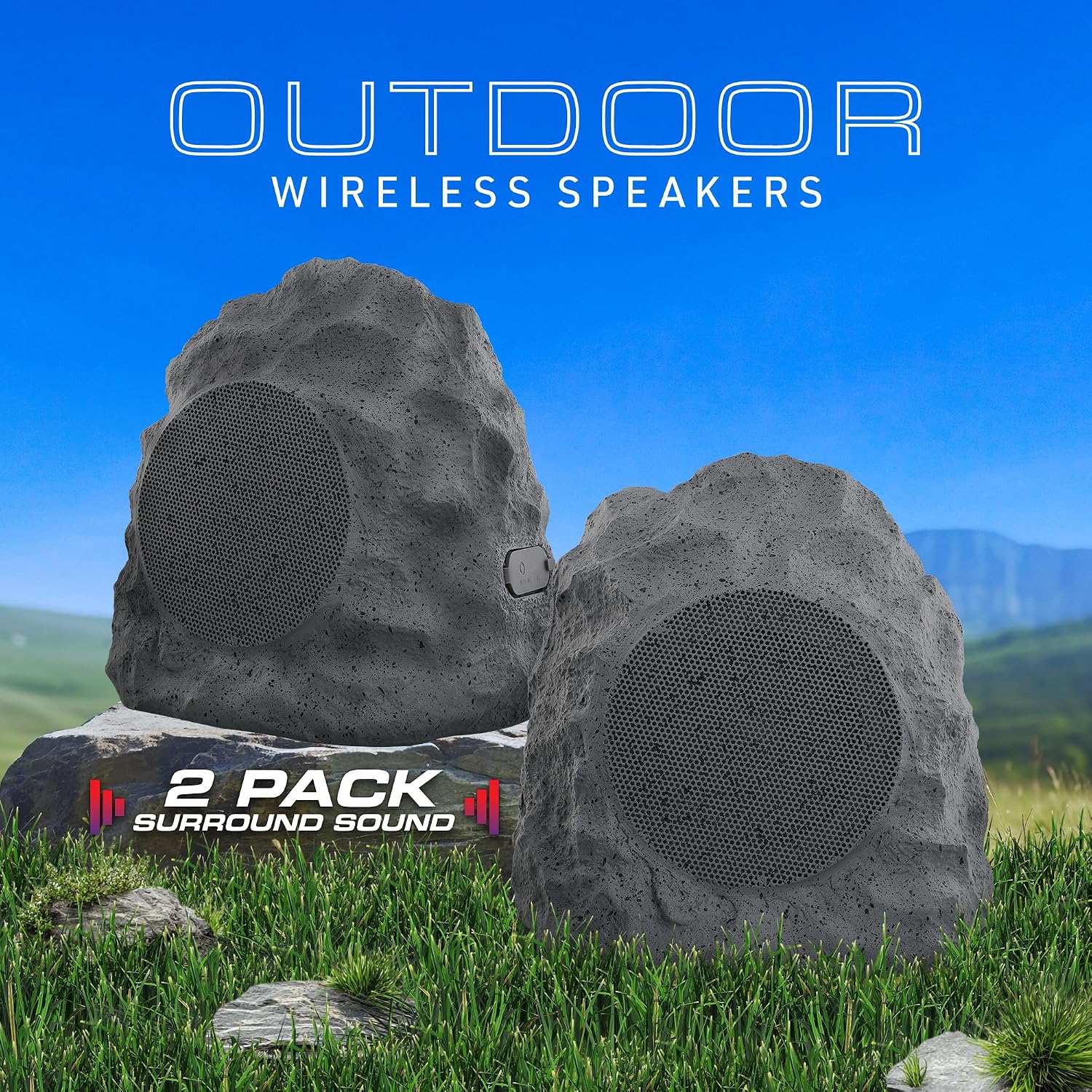 Xtreme Outdoor Bluetooth Rock Speakers, 2-Pack, Camouflage photo 2