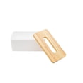 thumbnail image 2 of Cosmetic Tissue Box Tissue Box Rectangular Acorn Hooded Tissue Box for Home Office Car Multifunctional Convenient Tissue Box (White23x13x10cm), 2 of 5