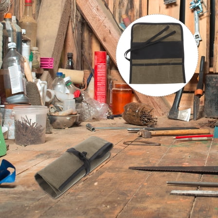 tool roll,3pcs Tool Roll Tool Organizer Canvas Pouch Organizer Woodworking Carving Tool Bag