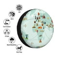 thumbnail image 5 of Balery World Travel Maptire Cover Waterproof Dust-Proof, Universal Spare Wheel Tire Cover For Trailer, Rv, Suv Truck And Vehicle Camper Accessories-16 Inch, 5 of 9