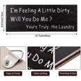 thumbnail image 2 of Laundry Wooden Sign I am Feeling a Little Dirty Laundry Sign Funny Laundry Room Signs Home Laundry Wall Decor Farmhouse Laundry Accessories Rustic Farmhouse Decor for The Home Sign, 2 of 5