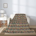 thumbnail image 2 of Hirioo Doodle Food for Flannel Blanket, Cozy and Warm Throw for Bed or Couch ,Perfect for All Seasons-40"x30", 2 of 6