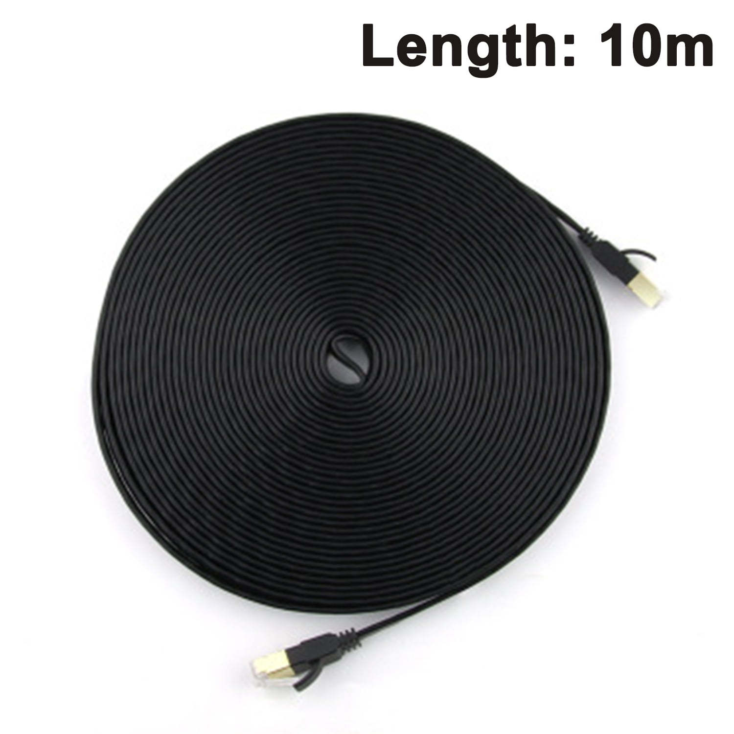 Cat 6 1000 Mbps Ethernet Cable 100 ft Faster Than Cat5e Cat5 Black Solid Cat6 Patch Cable High Speed Ultra Thin Gaming Internet Network Cable with RJ45 Snagless Connectors for Router & Modem 