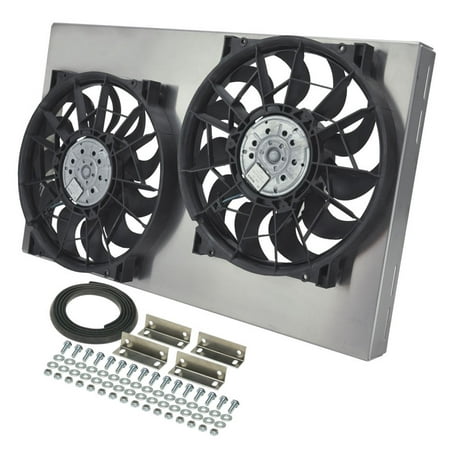 Derale Dual 13 4000 Cfm Ho Rad Electric Cooling Fan P N 33600 Derale Dual 13 4000 Cfm Ho Rad Electric Cooling Fan P N 33600