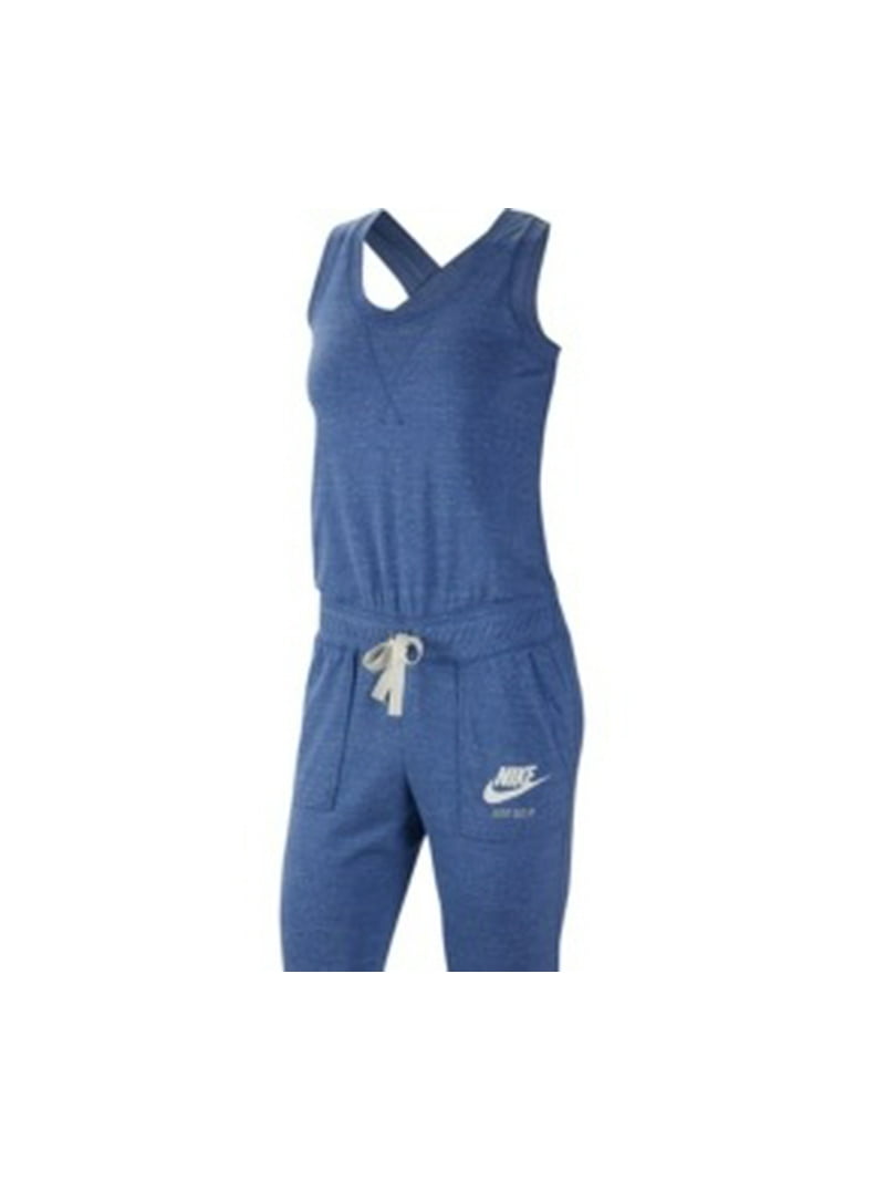 Nike Women's Gym Vintage Jumpsuit Blue Size Medium