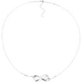 thumbnail image 3 of Stainless Steel Infinity Style Charm Promise Statement Classic Plain Collar Necklace, 3 of 4