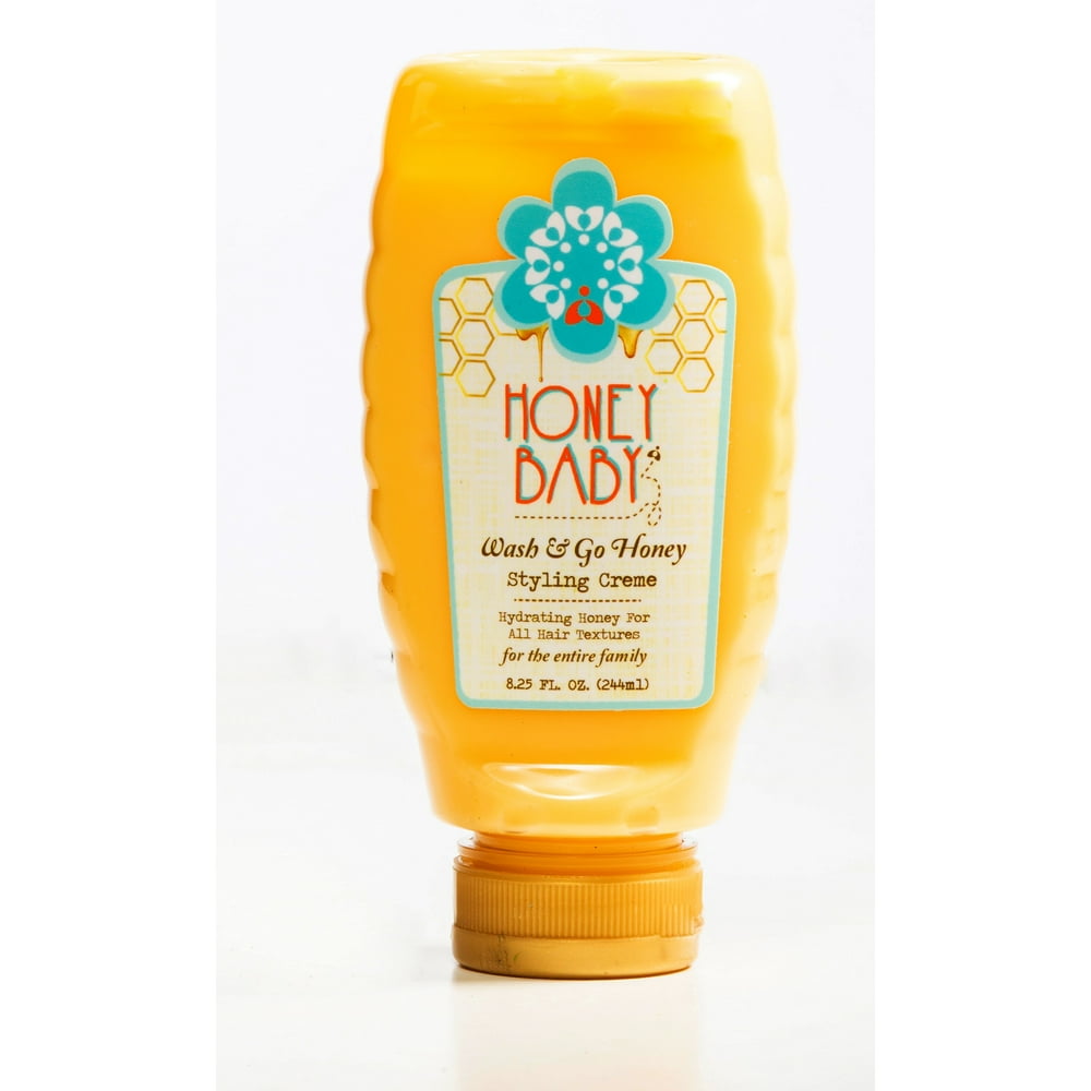 Honey Baby Naturals Wash & Go Honey All In One Styling Creme 8.25 Oz