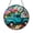 Acrylic 3.5 Inch, variant on Green Vintage Truck Floral Stained Glass Window Hanging, Rustic Art Panel Decor, Decorative Glass Accent Ornament Gift Idea