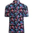 thumbnail image 2 of Alex Vando Mens Golf Shirt Moisture Wicking Quick-Dry Print Performance Polo Shirts for Men, 2 of 6