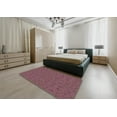 thumbnail image 5 of Ahgly Company Machine Washable Indoor Square Transitional Purple Pink Area Rugs, 5' Square, 5 of 7