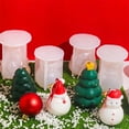 thumbnail image 3 of Christmas Tree Silicone Mold Santa Clause Candle Mold for Making Candle Soap Plaster Christmas Decorations Chocolate, 3 of 16
