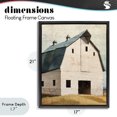 thumbnail image 4 of Stupell Industries Farmhouse Rustic Big Barn Blue Black Floating Frame Canvas Art, 17 x 21, by Susan Jill, 4 of 8
