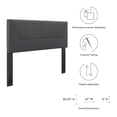 thumbnail image 6 of Tufted Headboard, King and CA King Size, Dark Grey Gray, Velvet, Mid Century Bedroom, Modern Contemporary Boutique HB35262, 6 of 9