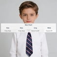 thumbnail image 3 of Odeerbi Niños Niñas Pre-Atado Corbata A Rayas Correa Elástica Ajustable Corbata Uniforme de La Escuela Accesorio, 3 of 6