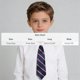 thumbnail image 3 of Odeerbi Niños Niñas Pre-Atado Corbata A Rayas Correa Elástica Ajustable Corbata Uniforme de La Escuela Accesorio, 3 of 6