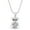 Multicolor, variant on Teddy Bear Pendant Necklace Clear Rhinestone Crystal Rhodium Plated 17 Inch Snake Chain J0250-CR