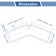 thumbnail image 3 of Ofertas únicas: Acoplador de manguera de silicona en ángulo de 45 grados, diámetro interior de 22 mm a 22 mm, 3 capas de tela, longitud de 6 pulgadas, abrazadera americana 2, 3 of 7