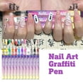 thumbnail image 4 of 12 Colors Nail Art Pens Set, Quick-Dry Nail Art Markers for Gel Nails, Ultra-Thin Dotting & Painting Liner Pens for DIY Nail Art (12 Colors-B), 4 of 6
