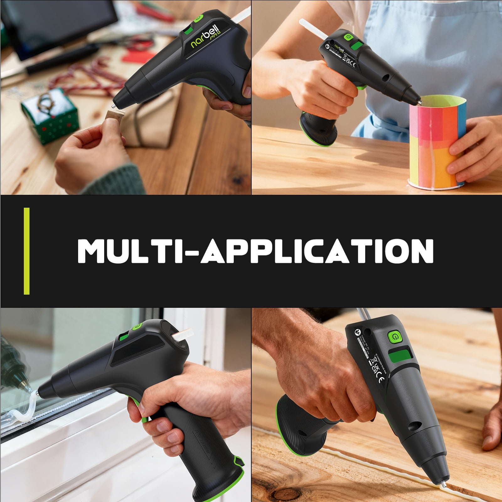 Cordless Hot Glue Gun with Carrying Case,12s Fast Preheating with 2Ah Built-in Battery,with 60pcs Premius Glue Sticks,Smart Power-Off,Suitable for DIY Craft
