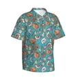thumbnail image 2 of Daiia Cute Conch Hawaiian Shirt for Men Gentle Cotton Regular Short Sleeve Casual-3X-Large, 2 of 9