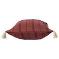 thumbnail image 3 of Ox Bay Sasha 18" x 18" Burgundy Ultra-Soft Turkish Cotton Adult Decorative Throw Pillow, 3 of 7