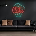 thumbnail image 2 of Handmadetneonsign Cake neon sign, cake led neon, sweet shop led light, Home Decor, 2 of 5