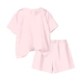 thumbnail image 4 of NAISIBABY Outfit Sets for Girls,Daisy Print Short Sleeve T-Shirt and Shorts Summer 2PC Casual Clothes Pink Size 9, 4 of 6
