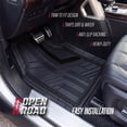 thumbnail image 5 of Open Road Sport Car Floor Mats, 4-Piece All-Weather Rubber Mats, Universal Fit, 5 of 10