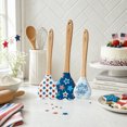 thumbnail image 4 of Cook with Color 3-Piece Patriotic Heart-Shaped Spatula Set, Stars and Stripes, 4 of 5