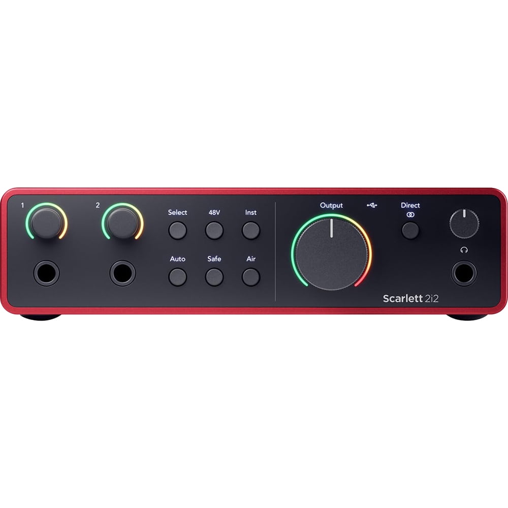 Focusrite Scarlett 2i2 Studio 4th Gen USB, Home Recording Bundle