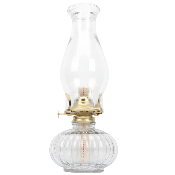 HIBIBUD Glass Kerosene Lamp Retro Kerosene Lamp Wedding Decorative Oil Lantern