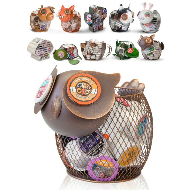 Made Easy Kit K-Cup Countertop Sculpture Holder for Keurig K-cup Coffee Pods, Tea Bags, Creamers