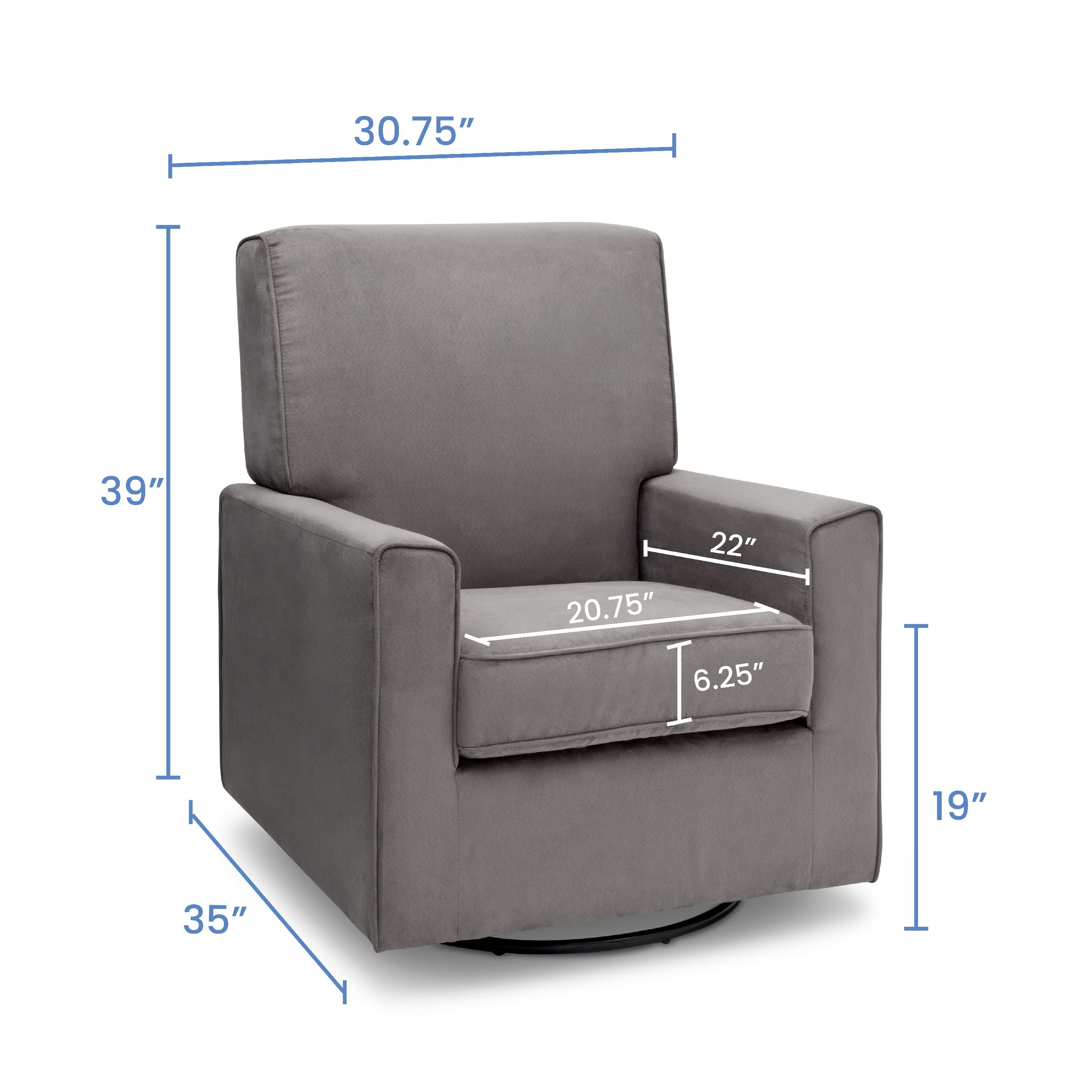 Delta children landry nursery glider swivel sales rocker chair
