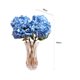 thumbnail image 3 of Ramo de hortensias artificiales azules para bodas, fiestas nupciales y decoración del hogar, 3 of 4