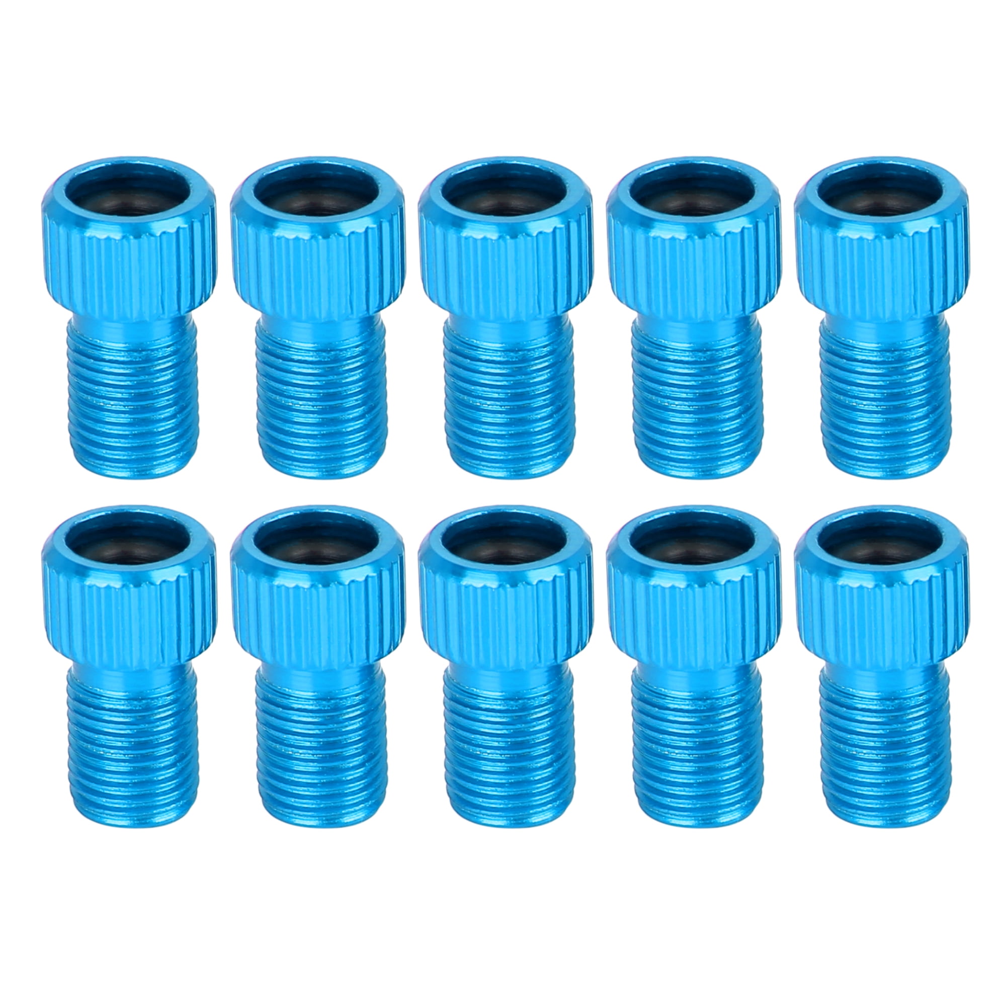 Sky Blue French to American Air Compressor Bicycle Bike Valve  Adapter 10pcs