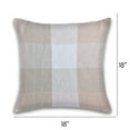 thumbnail image 2 of Herringbone Check Cotton Cushions Set of 2 Poly Filled With Zipper Machine Washable, 2 of 3