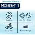 thumbnail image 5 of MONISTAT 1-Day Treatment Combination Pack (1 Ovule insert, 1 Contoured disposable applicator, 1 Tube of external itch relief cream), 5 of 8