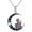 Skeleton, variant on Moon Bat Necklace 925 Sterling Silver Gothic Pendant Vampire Necklace Bat Jewelry for Women Mom Wife