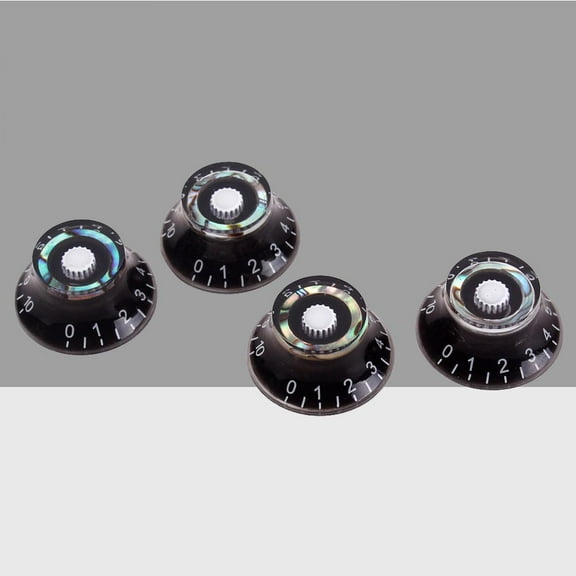 COOPHYA Electric Guitar Volume Knobs 4Pcs Black Acrylic for Hardware Replacement