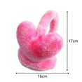 thumbnail image 3 of Caywon Women's Gradient Heart Shaped Winter Ear Protection Warm Earmuffs Antifreeze Ear Warmers Head Worn Plushes Earmuffs Cute Heart Design, 3 of 3