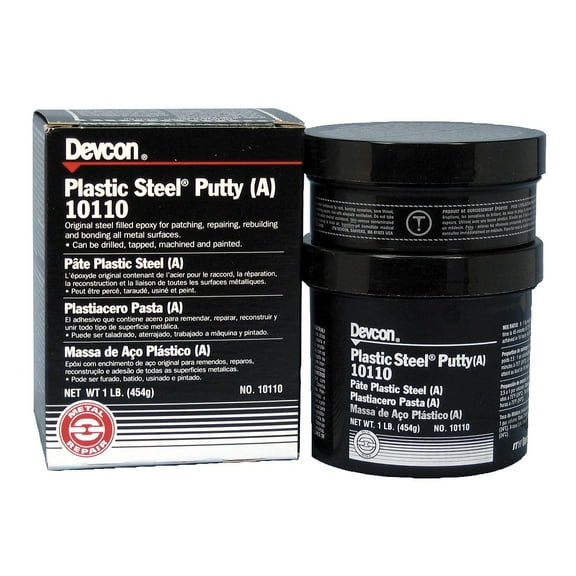 Devcon Epoxy Putty, 1 Pound - Dark Grey, Metal-filled, Putty Form, 1 Count, Water Resistant