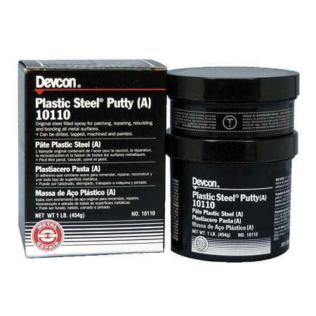 Devcon Epoxy Putty, 1 Pound - Dark Grey, Metal-filled, Putty Form, 1 Count, Water Resistant