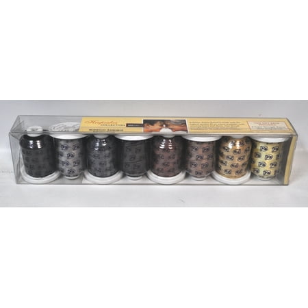 Robison Anton Embroidery Thread - Robison Anton Hair Tones 1 Rayon Ebroidery Thread Set 8ct