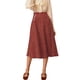 thumbnail image 1 of Allegra K Falda Midi De Lunares Vintage Con Cremallera En La Cintura Elástica Para Mujer Rojo XL, 1 of 7