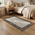 thumbnail image 2 of ODIKA 5'x7' Washable Area Rug Spotted Patchwork Tricolor Mosaic Bordered Abstract Inspired for Dining Room, Under Table, Home Office, Non-Slip Chair-Friendly, 2 of 7