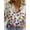 Blanc, variante sur Tralilbee Nouvelle Chemise Élégante pour Navetteuses, Mode Polyvalente, Décontractée, Col à Revers, Manches Longues, Haut, Imprimé Coloré, Chemise au Tempérament