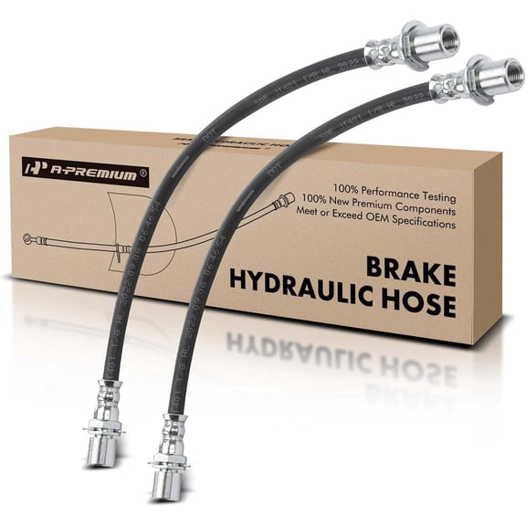 A-Premium Brake Hydraulic Hose Compatible with Select Toyota Models - Corolla 1985-1988, 4Runner 1986-1995, Celica 1982-1985, Pickup 1979-1983/1986-1995, T100 1993-1998 (Pack of 2)