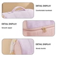 thumbnail image 3 of Bolsa de almuerzo con aislamiento térmico de dos pisos, bolsa grande para niños, niñas, hombres, mujeres, con correa ajustable, 3 of 6