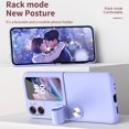 thumbnail image 3 of Étui pour OPPO Find N2 Flip 5G TPU Flip Étui de Téléphone avec Sangle Support Protection Rose, 3 of 6