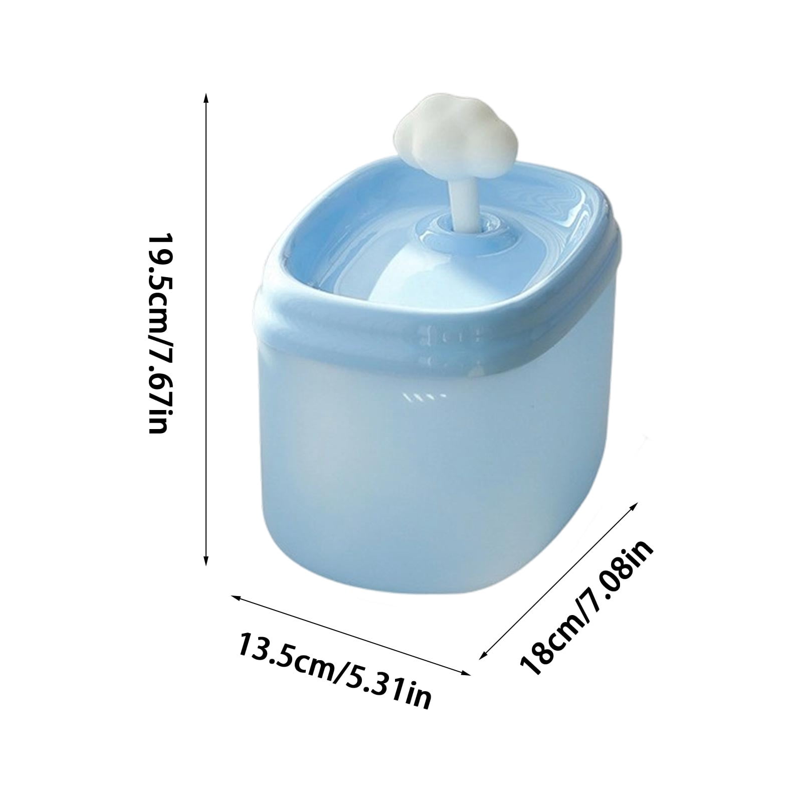 Pet Smart Water Fountain, Automatic Circulating Filtered Running Water with Cloud Design, for Cats Dogs Indoor Use - Walmart.com